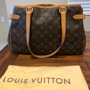 Authentic Monogram Brown Batignolles Louis Vuitton